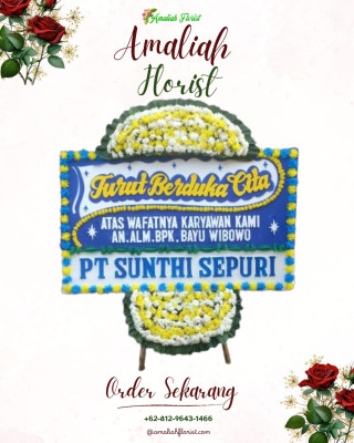 Papan Bunga Duka di Kaliawi Persada